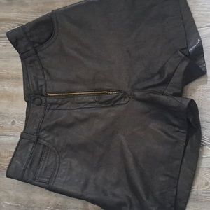 CHRISTIAN LAUREN LEATHER SHORTS